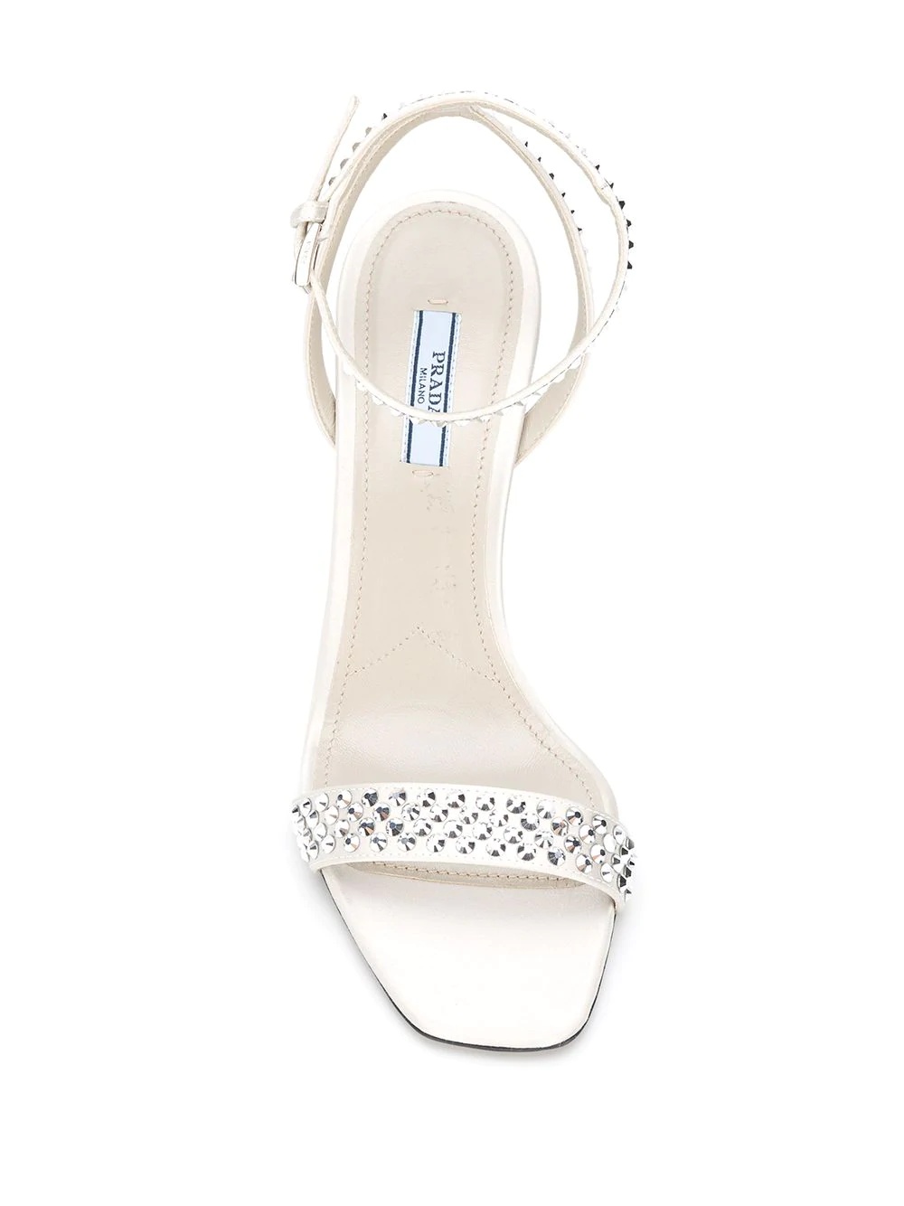 crystal embellished sandals - 4