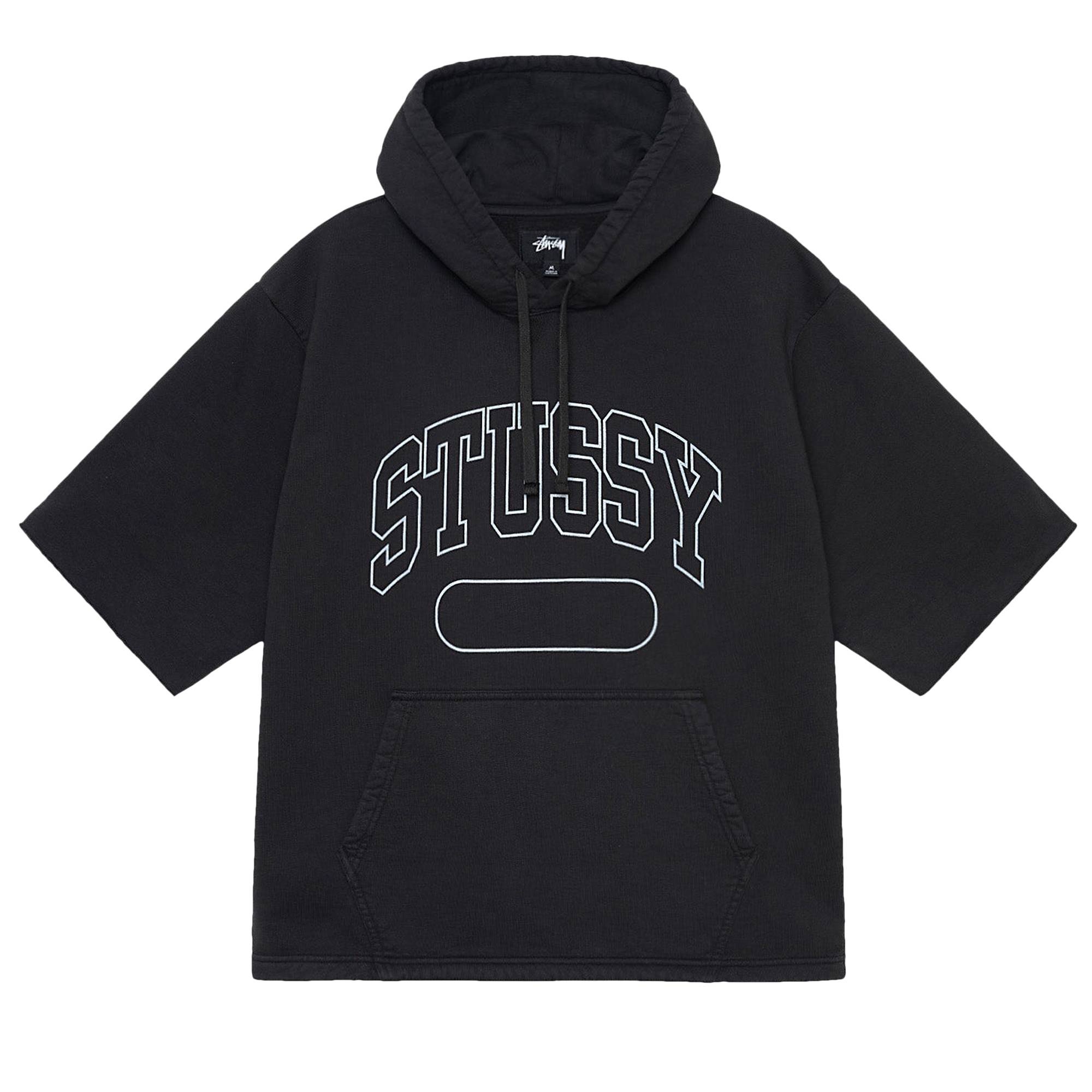 【STUSSY】Stussy Gness Boxy Crop Hoodie Stussy hoodie grey Gness Boxy Crop Hood Ash Heather size