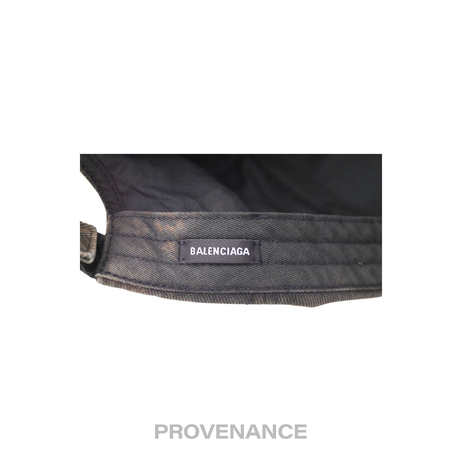 Balenciaga Embroidered Logo Cap - Archetype Washed Black - 10
