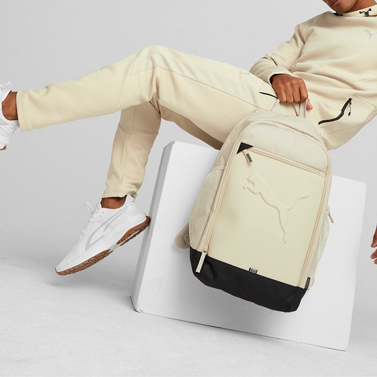 PUMA Buzz Backpack 'Beige Black' 079136-02 - 5
