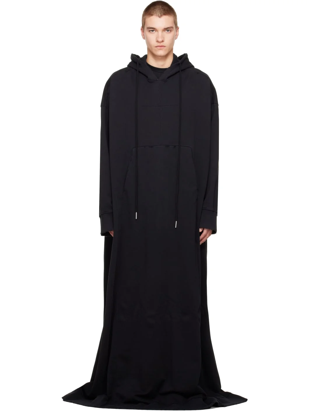 Black 'Cult' Cape Coat - 1