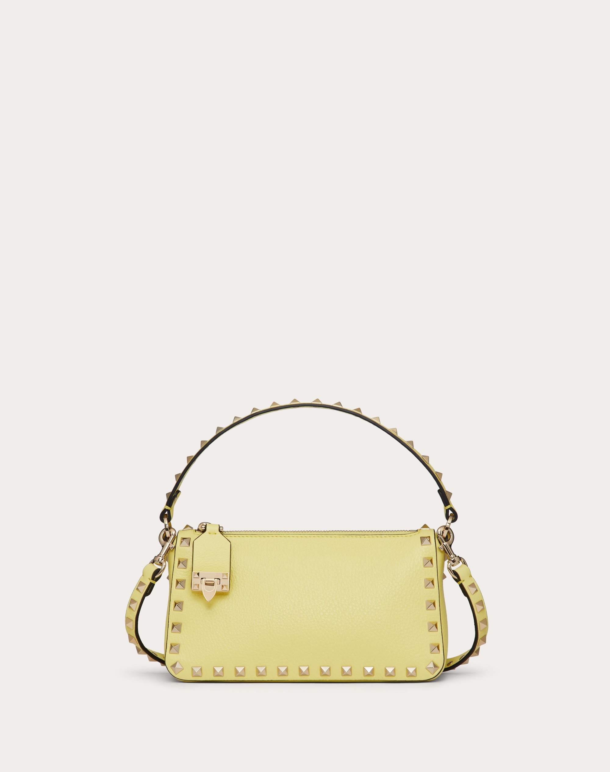 SMALL ROCKSTUD GRAINY CALFSKIN CROSSBODY BAG - 1