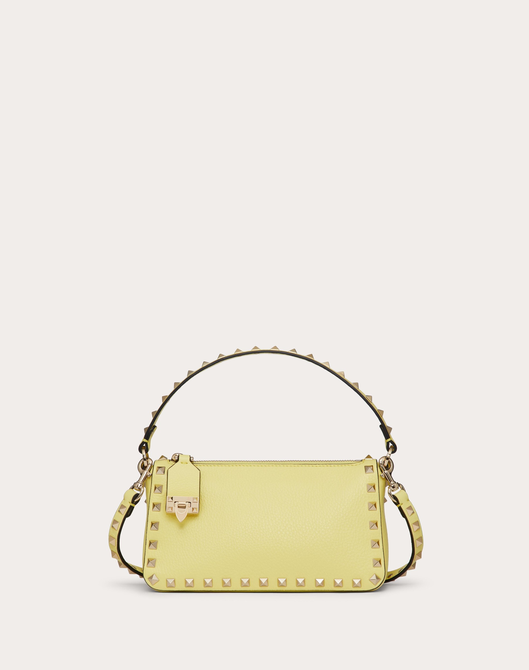 SMALL ROCKSTUD GRAINY CALFSKIN CROSSBODY BAG