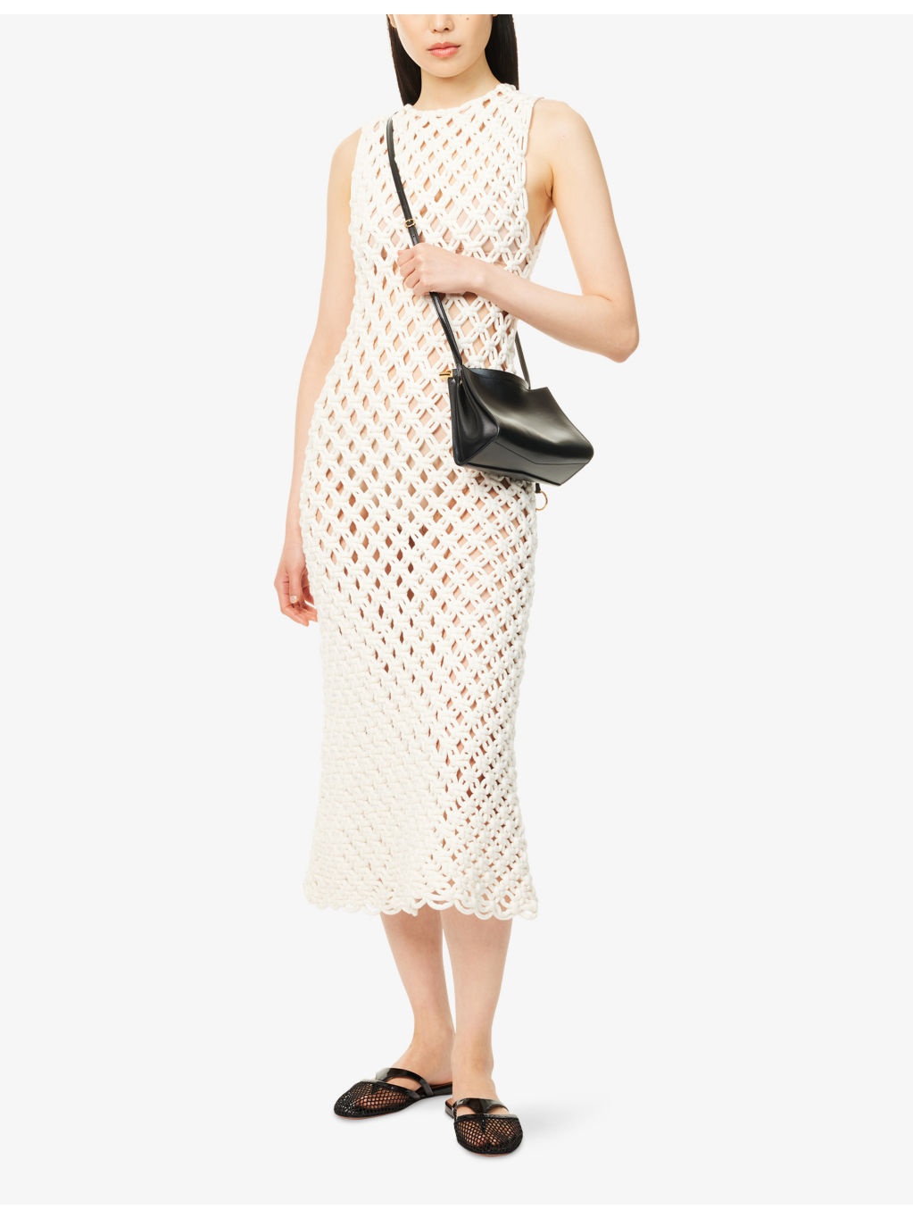 Knot Sleeveless Cotton-Blend Maxi Dress - 2