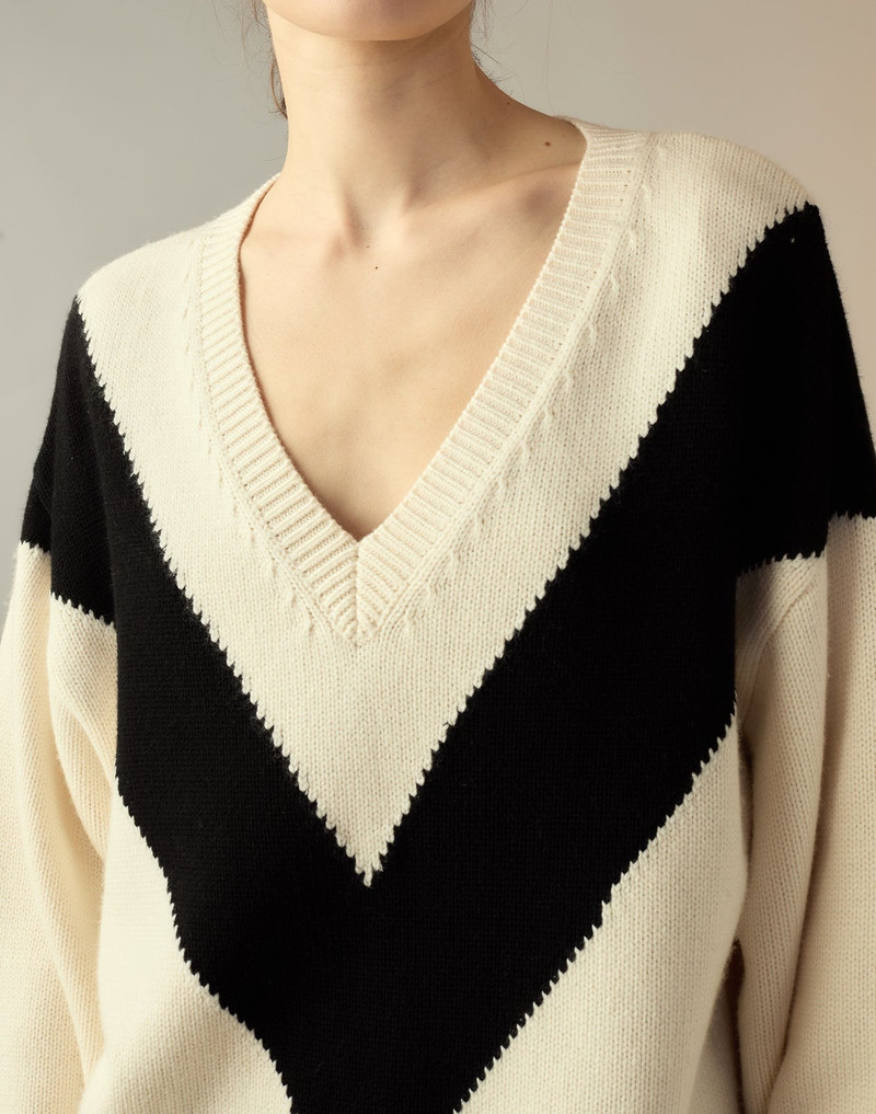 Collegiate V-Neck Sweater 6