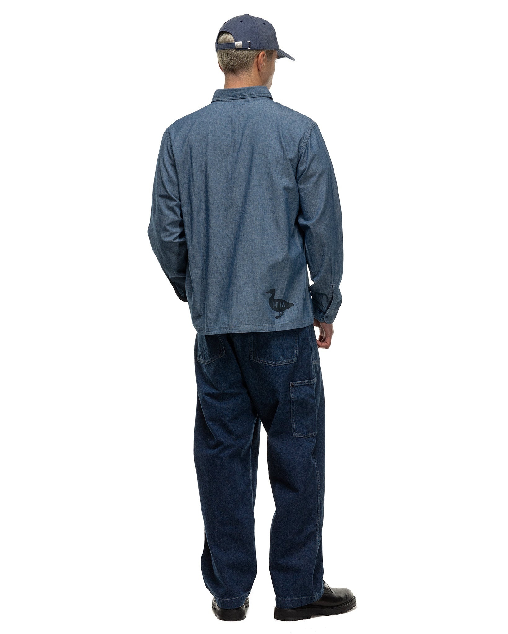 Military Chambray Shirt Indigo - 3