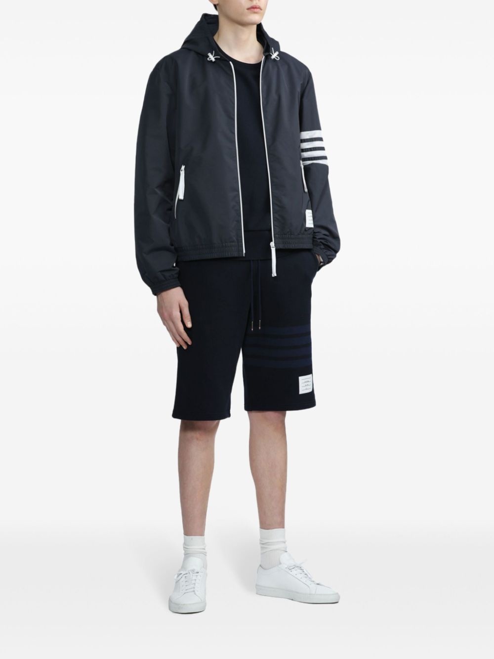 4-Bar crew-neck loopback-cotton sweatshirt - 2