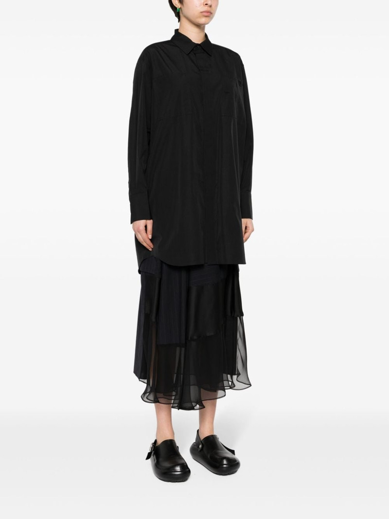 logo-embroidered poplin shirt 3