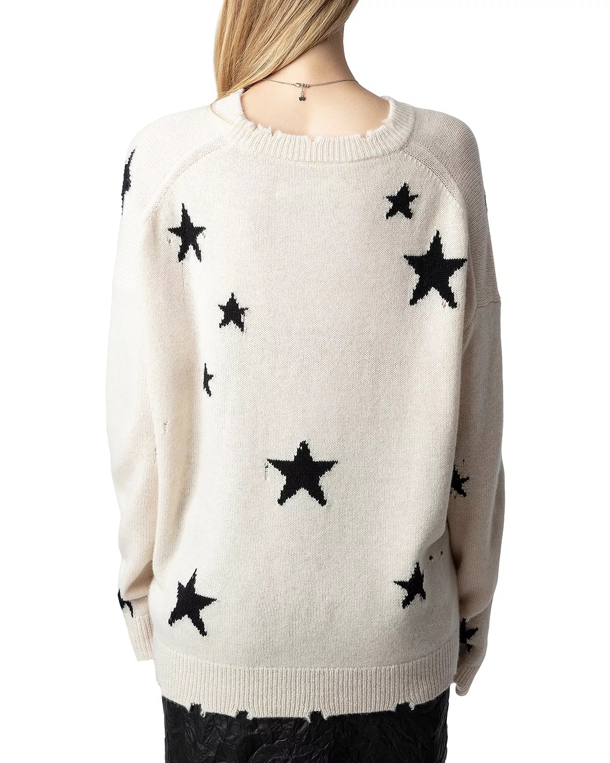 Unisex Markus Distressed Cashmere Sweater - 3