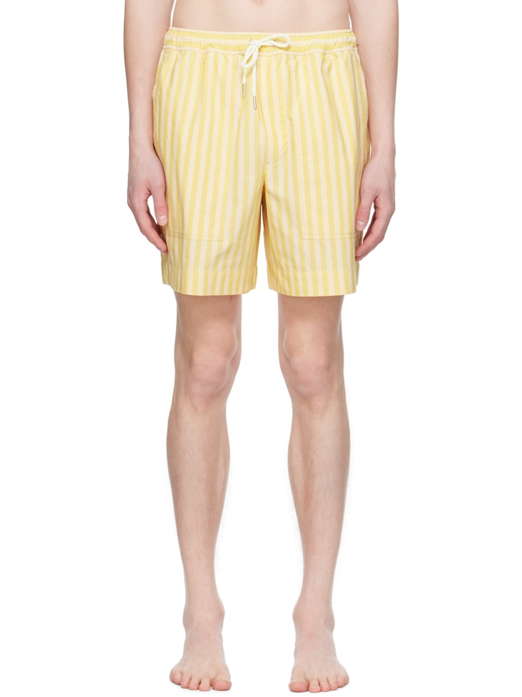 Yellow Casual Board Shorts - 1