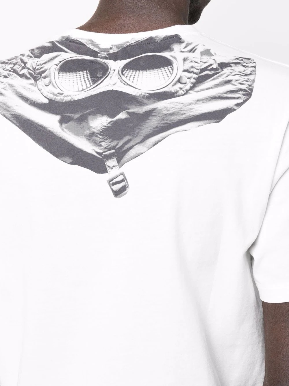 goggle-print logo T-shirt - 5