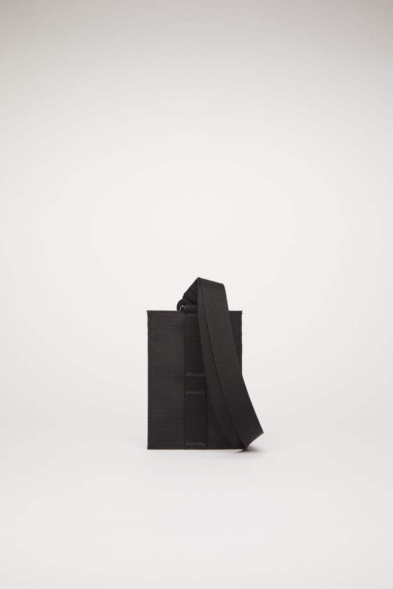 Ripstop lanyard cardholder black 4