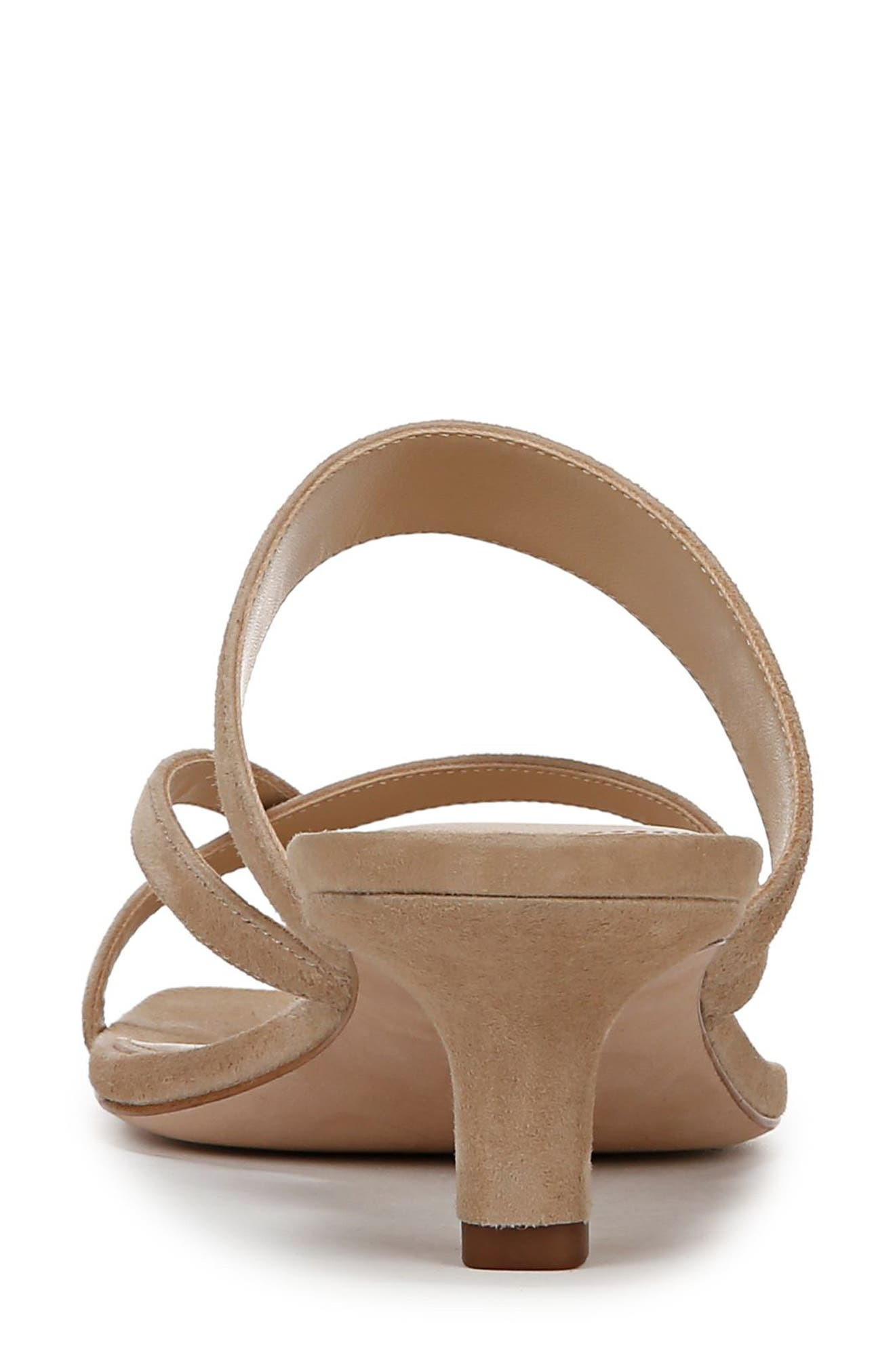 Veronica Beard Alanis Kitten Heel Slide Sandal in Sand/Clear at Nordstrom - 7