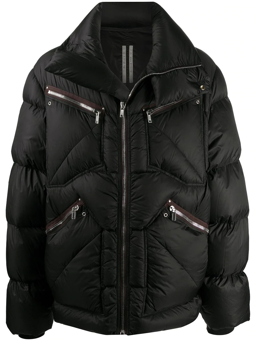 zipped padded jacket - 1