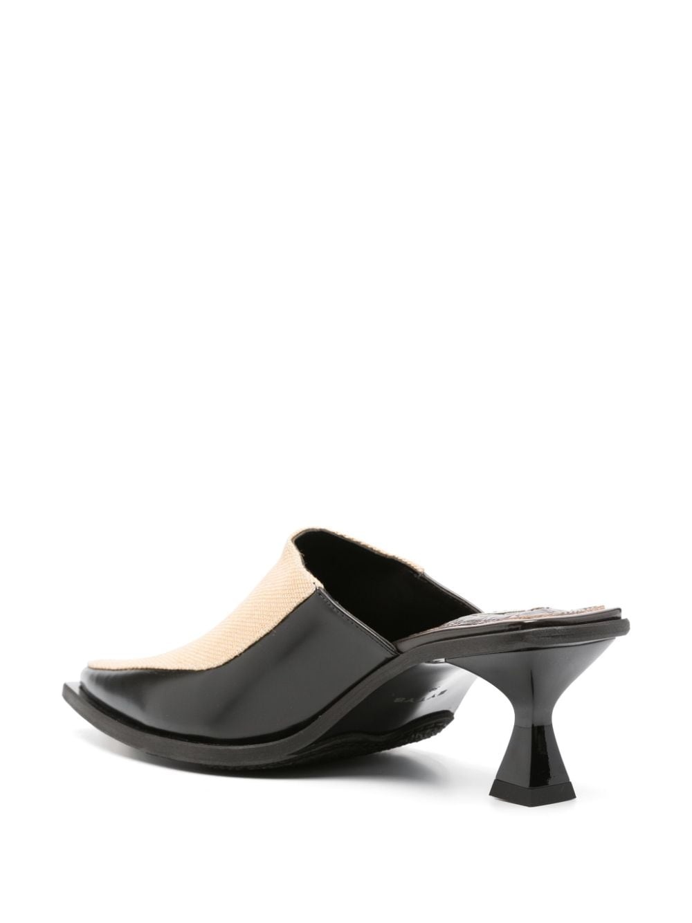 65mm panelled mules - 3