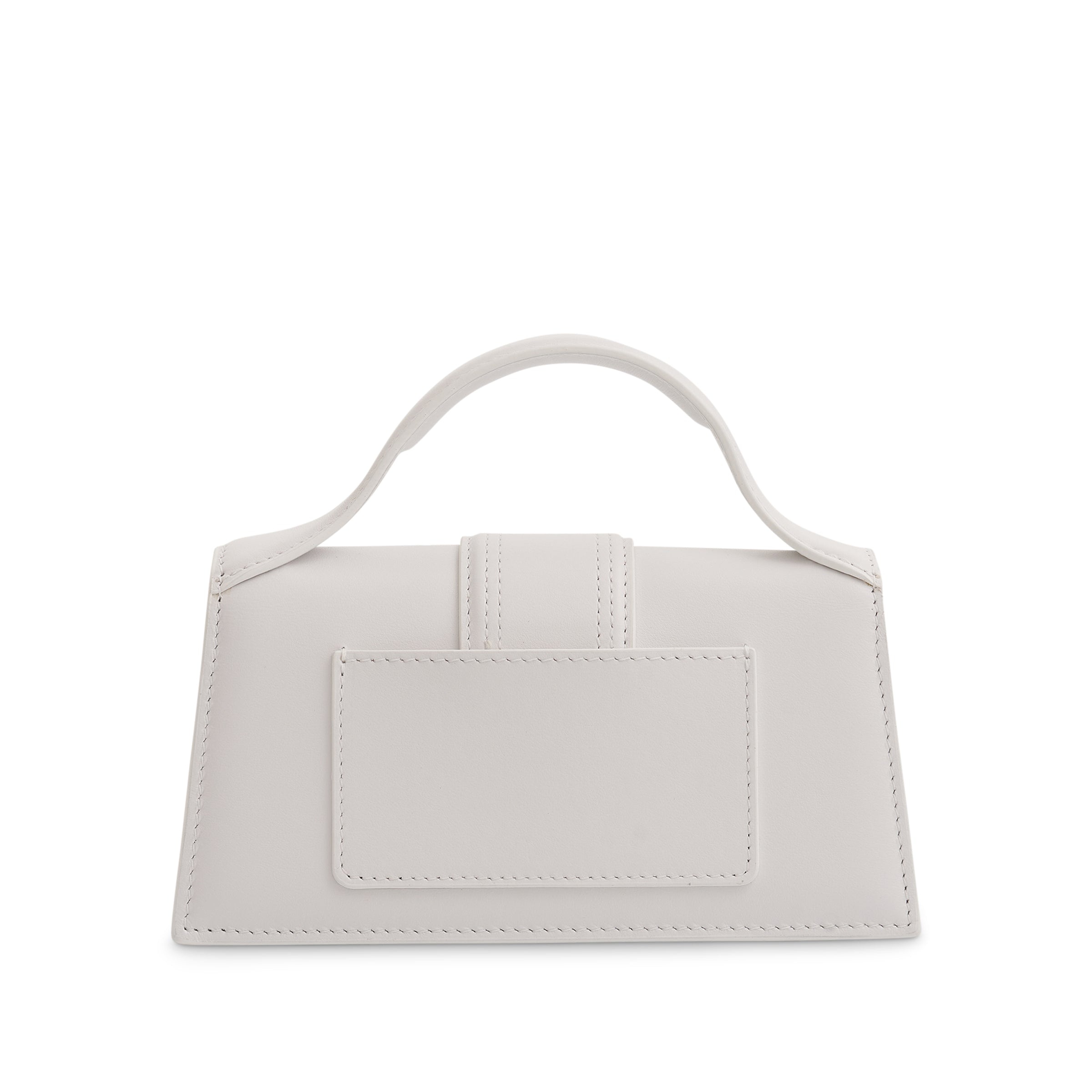 Le Bambino Mini Leather Bag in White - 4