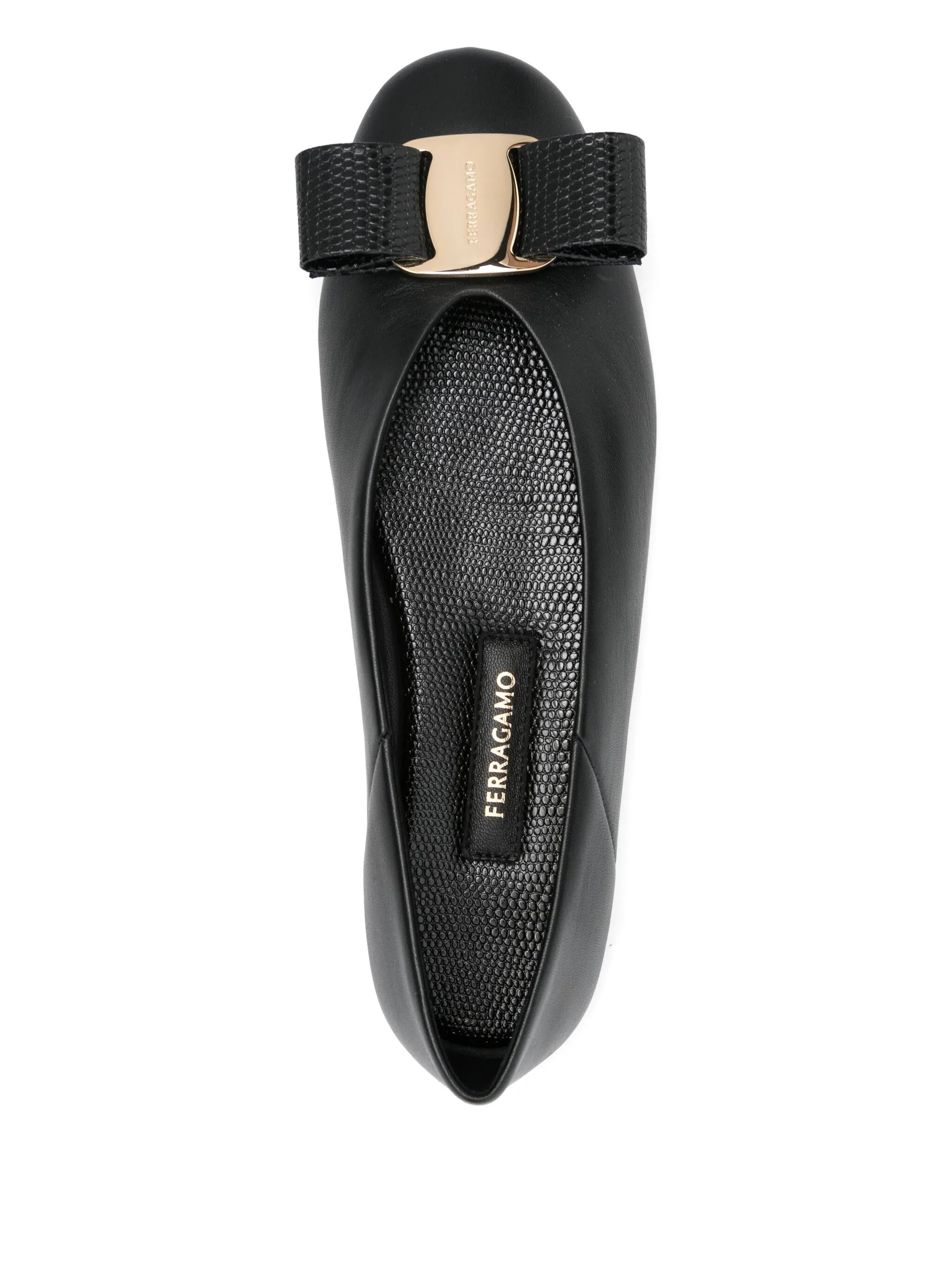 Ferragamo Leather Ballet Flats - 2