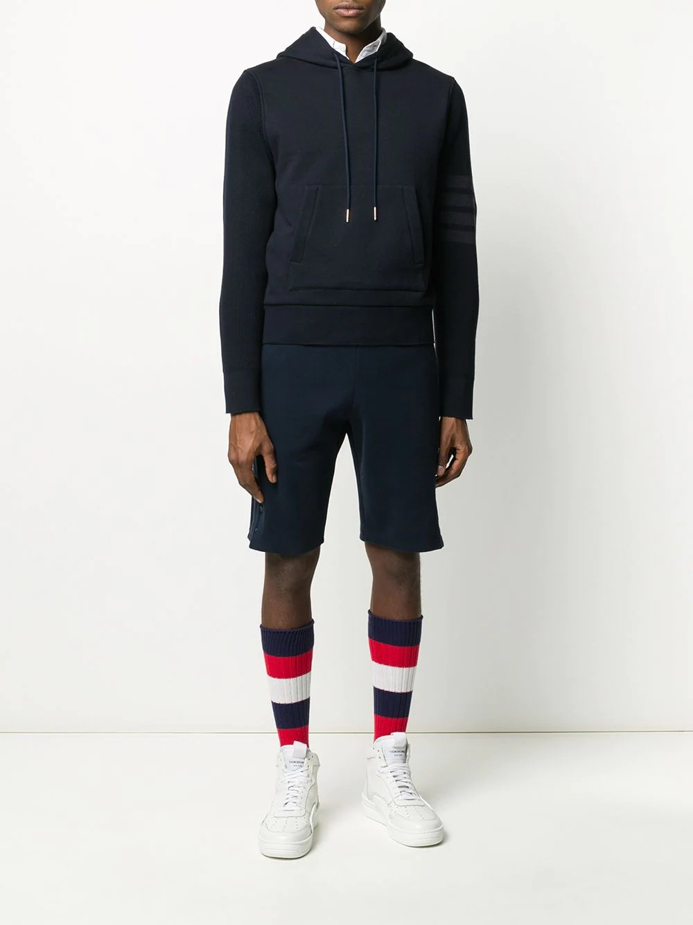 4-Bar loopback hoodie - 2