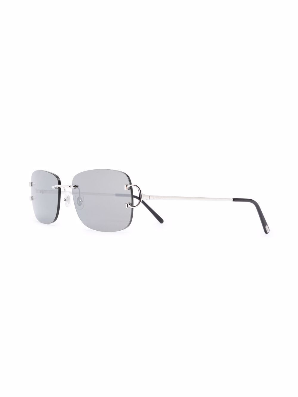 frameless rectangle sunglasses - 2