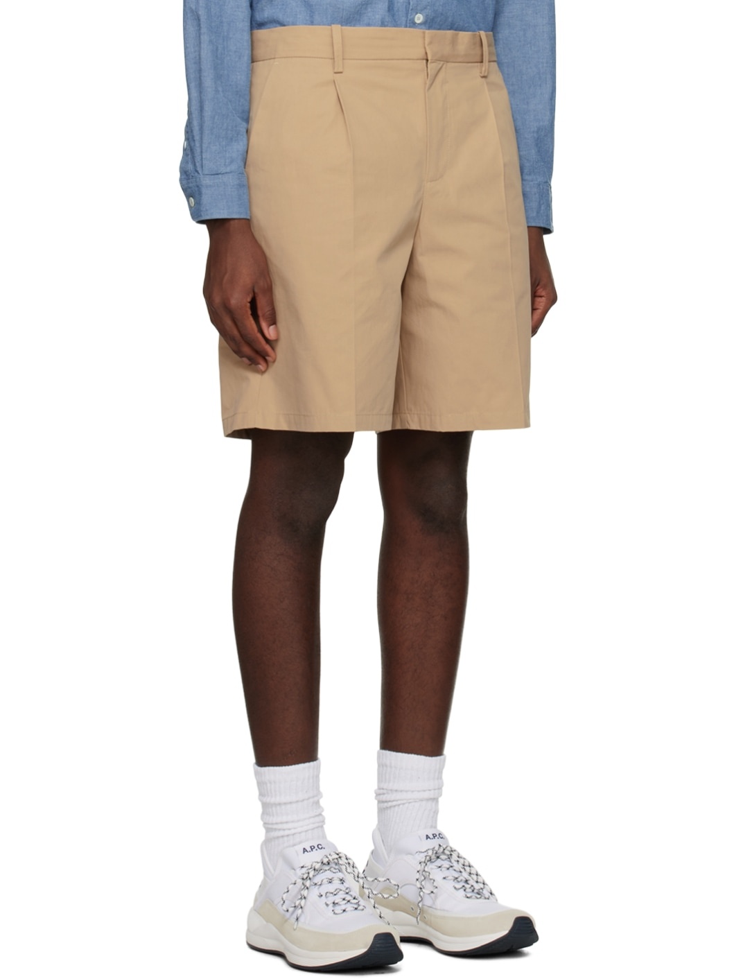 Beige Terry Shorts - 2