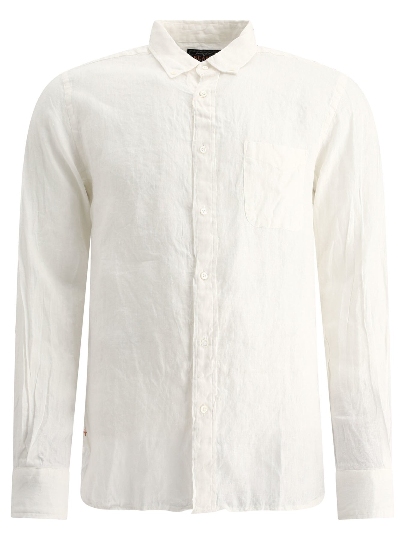 Oxford Linen Shirt Shirts White - 1