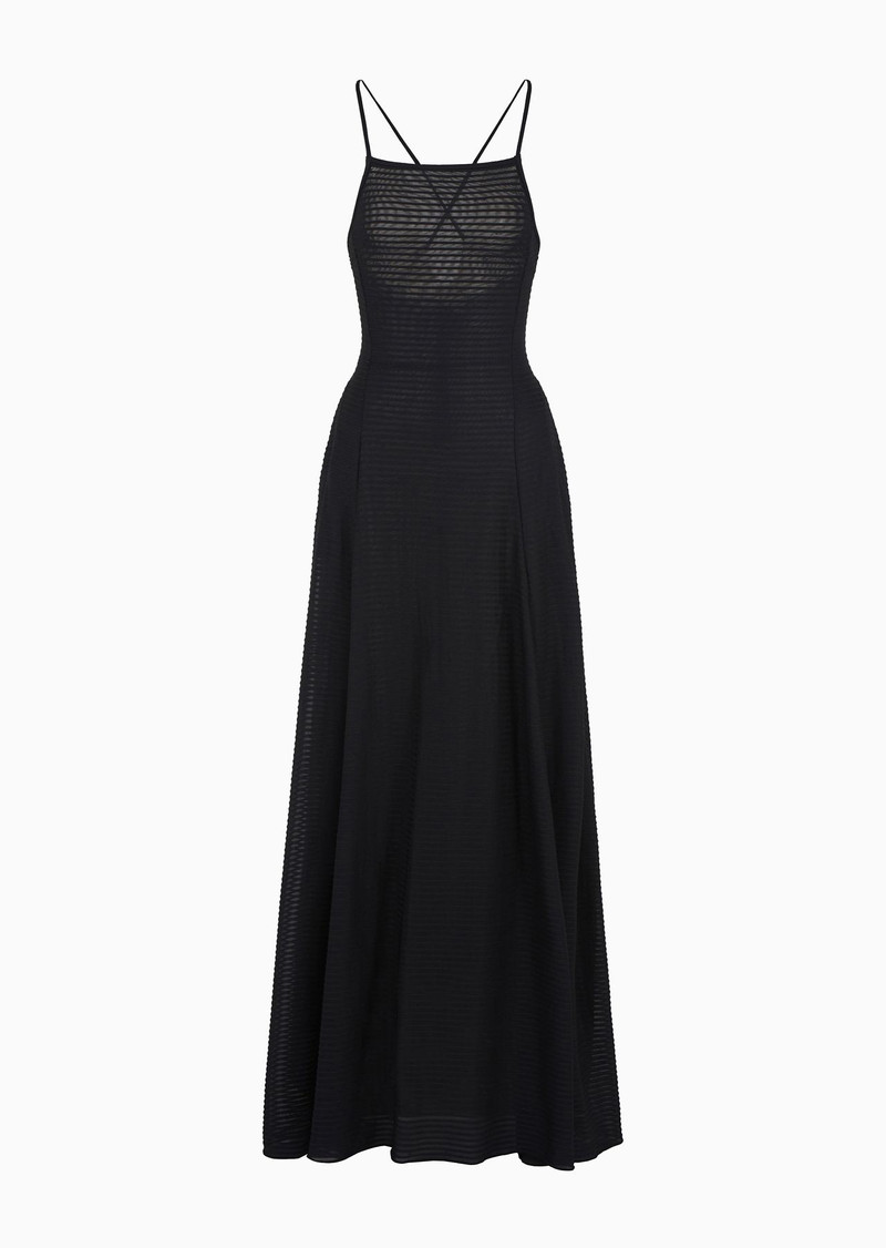 Long dress in ottoman-look jersey 1