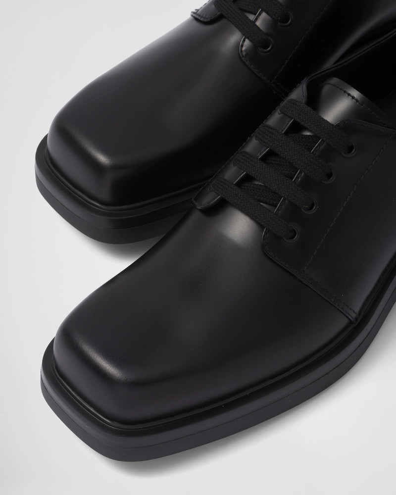 Brushed leather Derby shoes 7