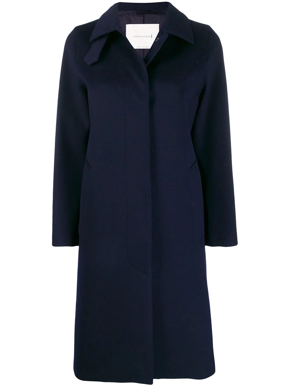 DUNKELD Navy Storm System Wool 3/4 Coat | LM-1018F - 1