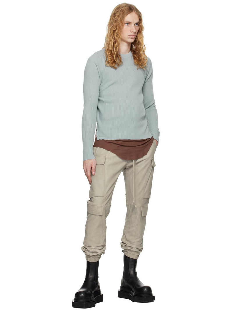 Rick Owens Off-White Mastodon Megacargo Leather Pants outlook