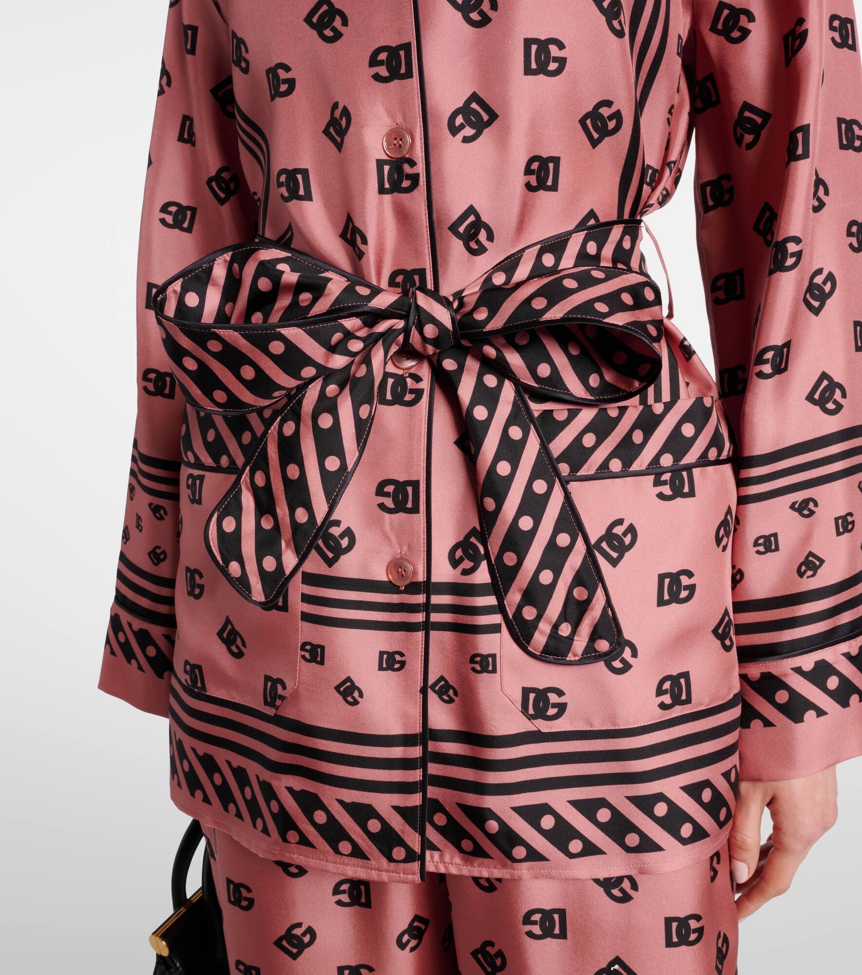 DG silk satin shirt - 5