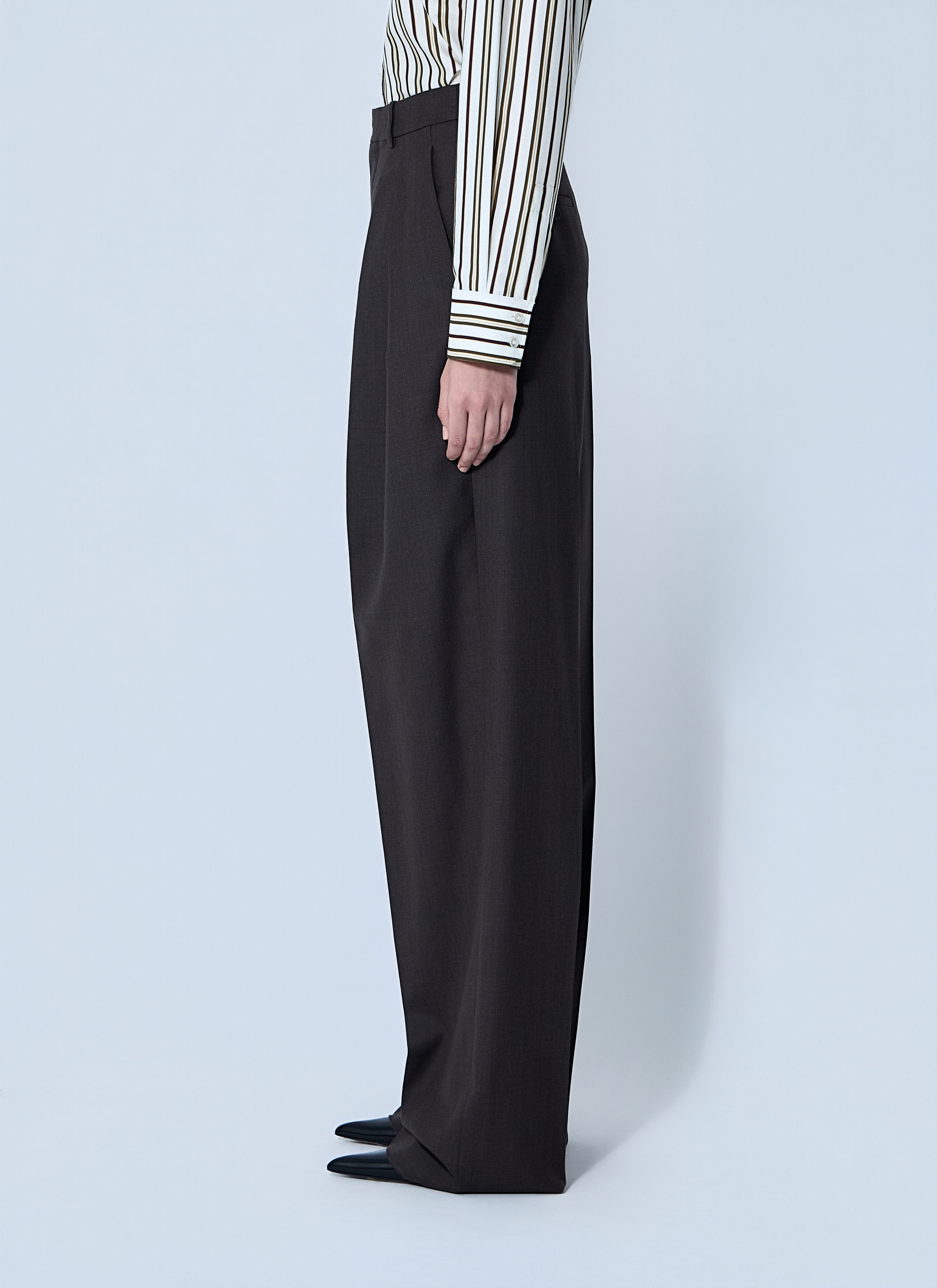 Wool Chiné Pants - 3
