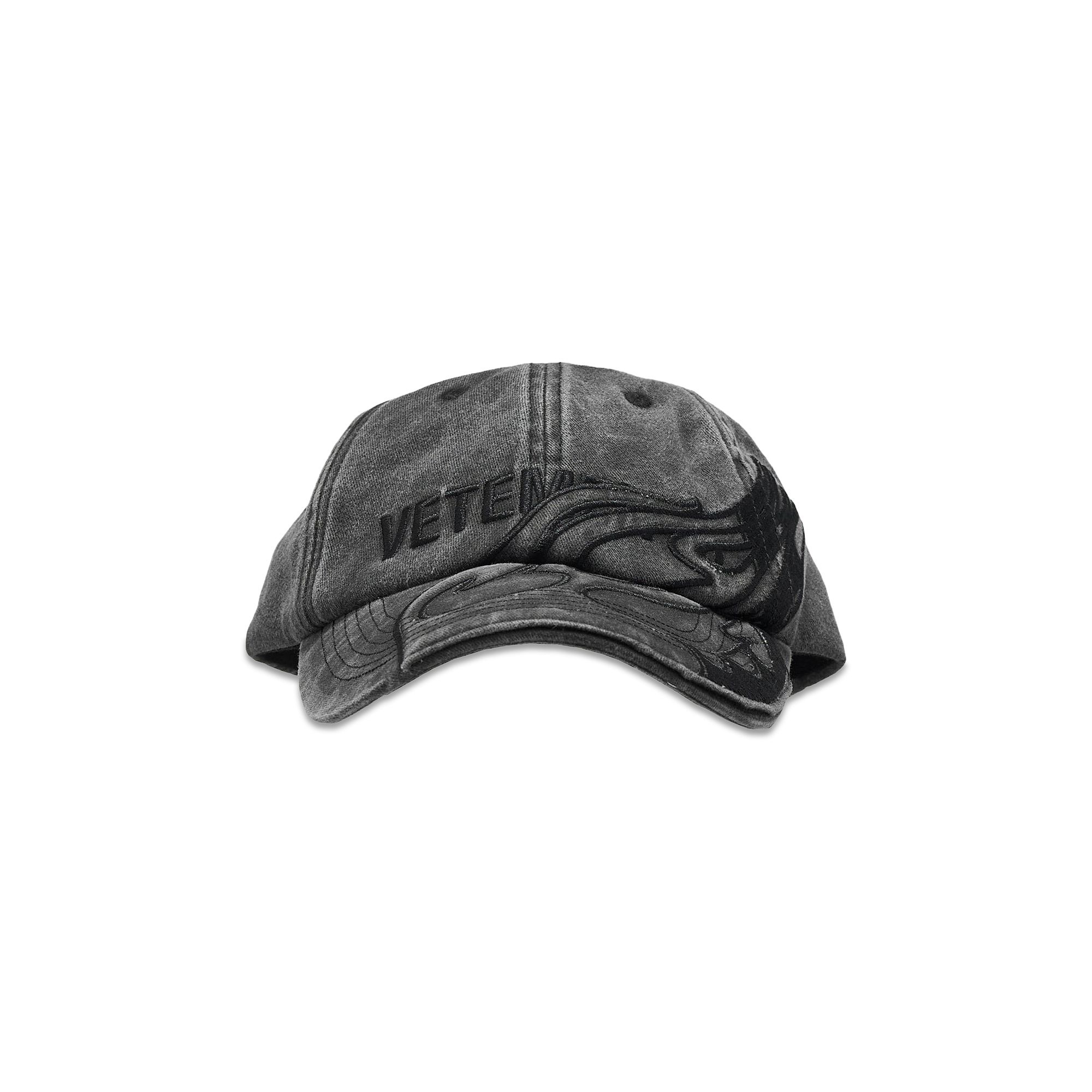 Vetements Flame Logo Cap 'Washed Black' - 1