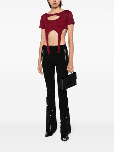 HELIOT EMIL™ cropped asymmetric T-shirt outlook