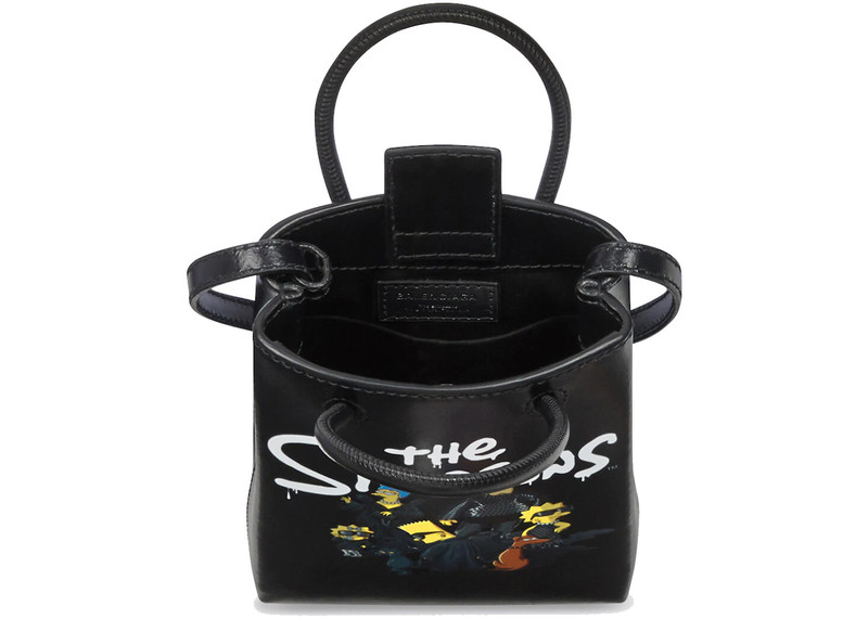 BALENCIAGA Balenciaga x The Simpsons Mini Shopping Bag Black outlook