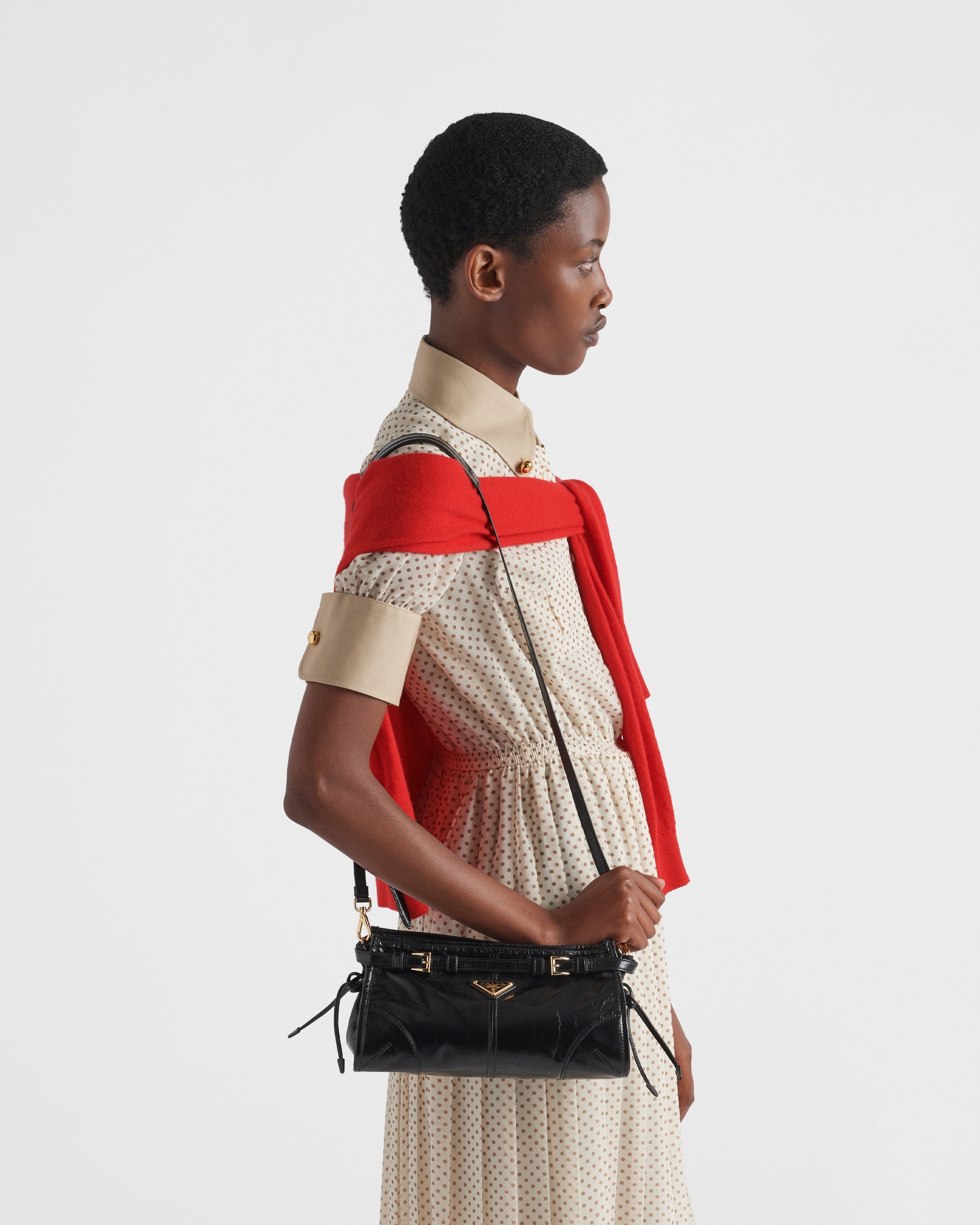 Prada Small leather shoulder bag | REVERSIBLE