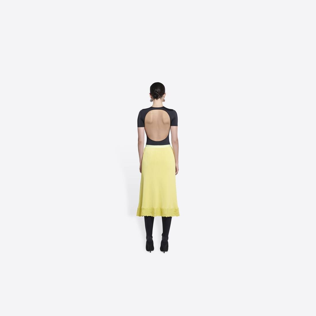Women's Slip Skirt  in Yellow - 3