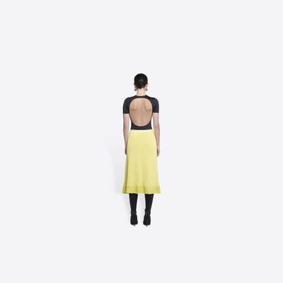 BALENCIAGA Women's Slip Skirt  in Yellow outlook