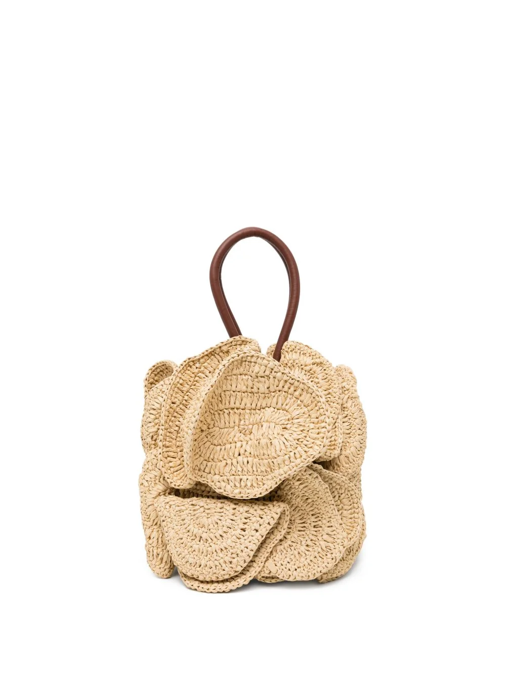 raffia tote bag - 1