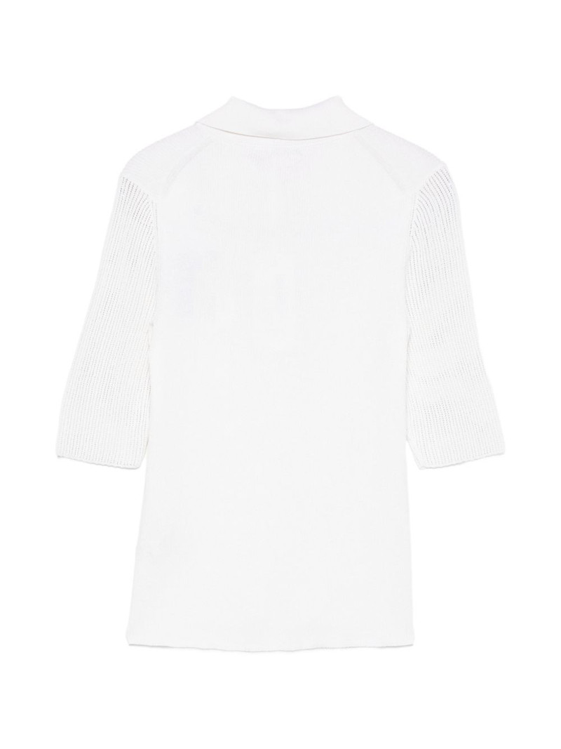 AGNONA knitted polo shirt outlook