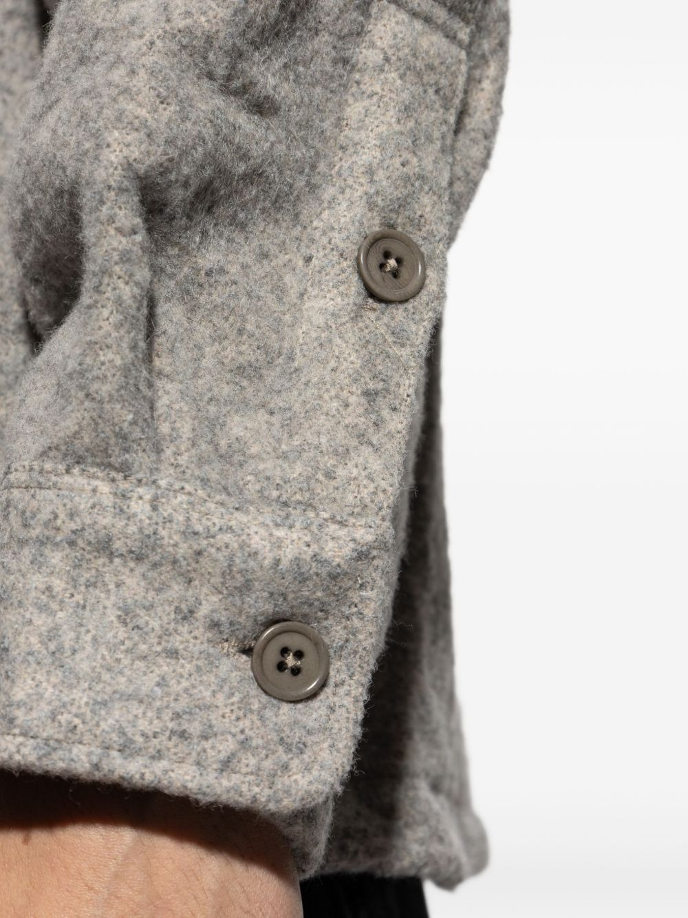 button-fastening overshirt - 5