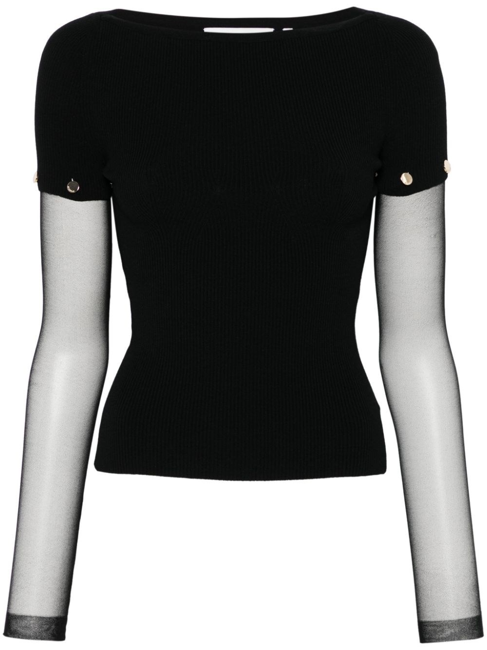 Layered crewneck top - 1