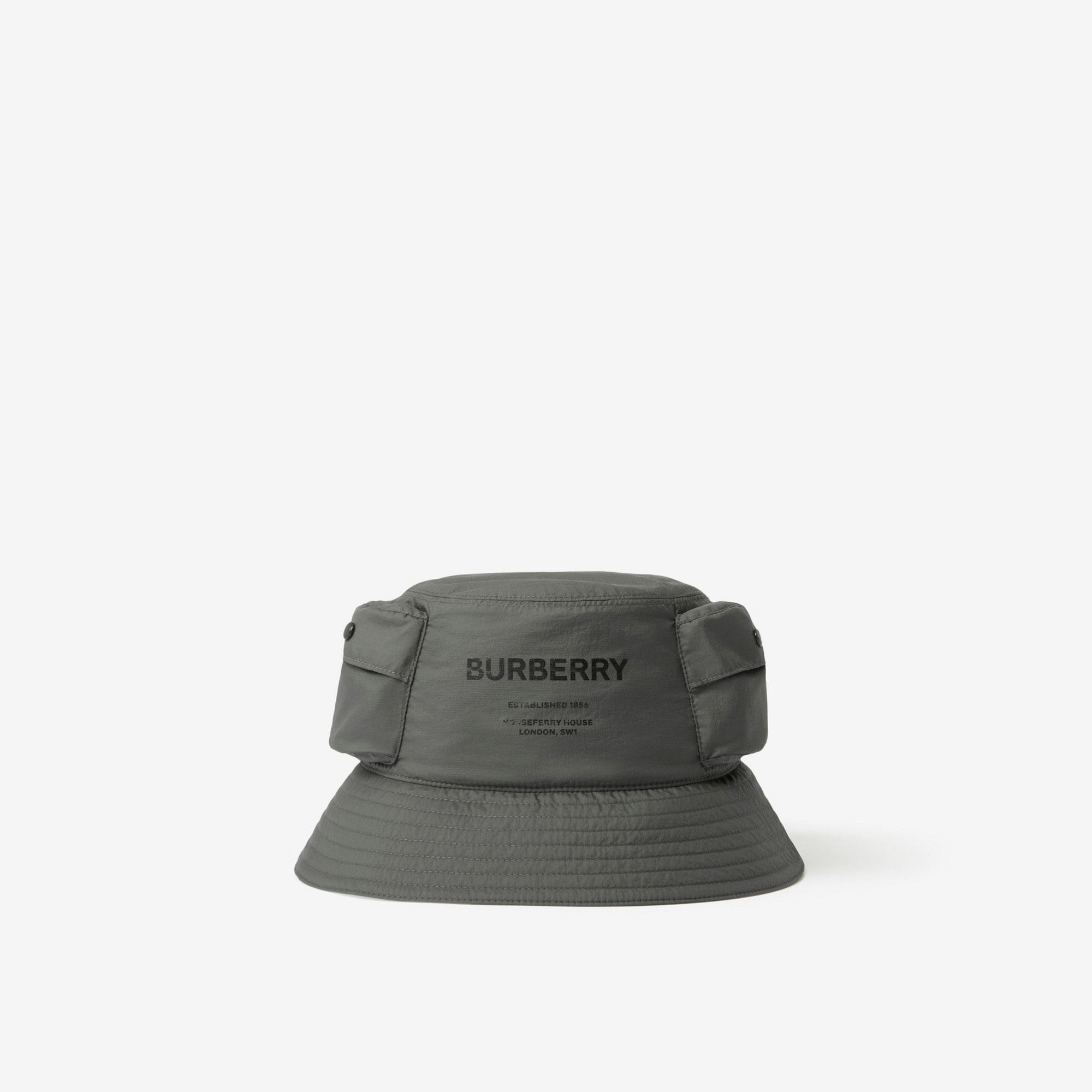 Horseferry Motif Nylon Bucket Hat - 1