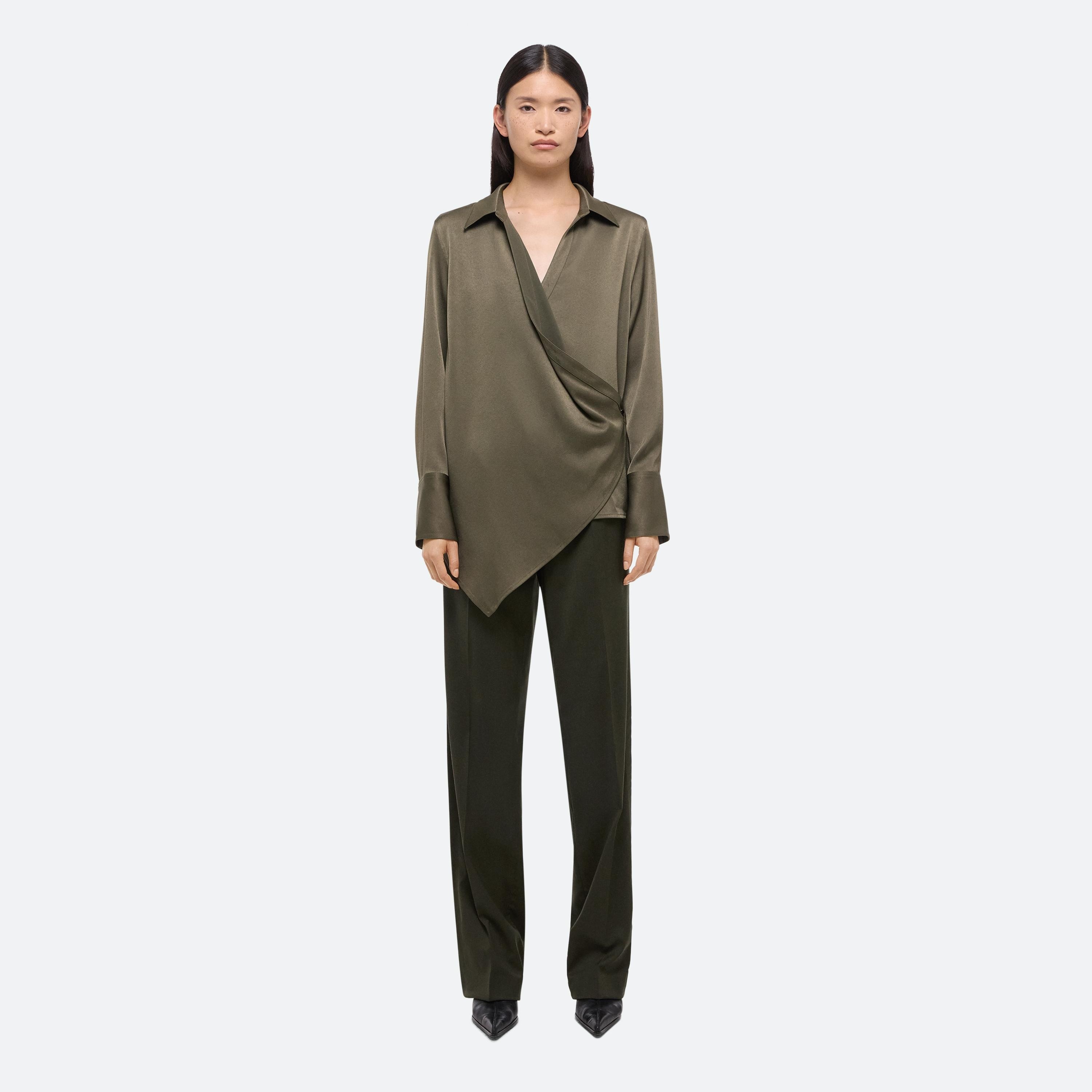 RELAXED WRAP SHIRT - 3