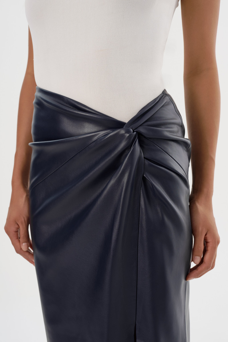 EILEEN | Faux Leather Maxi Skirt 3