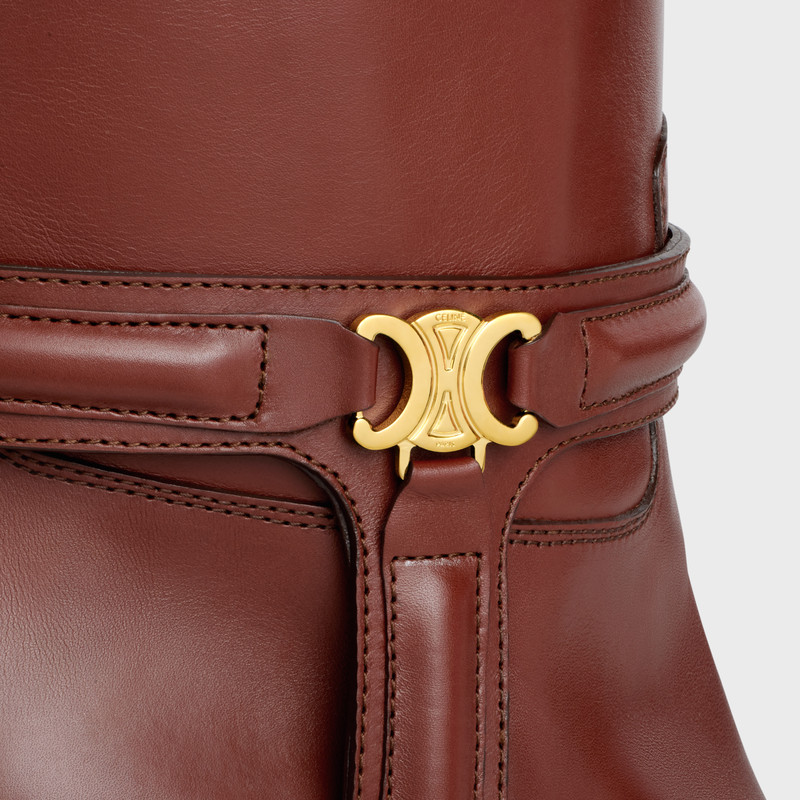 CELINE VERNEUIL TRIOMPHE HARNESS LOW BOOT in Calfskin 5