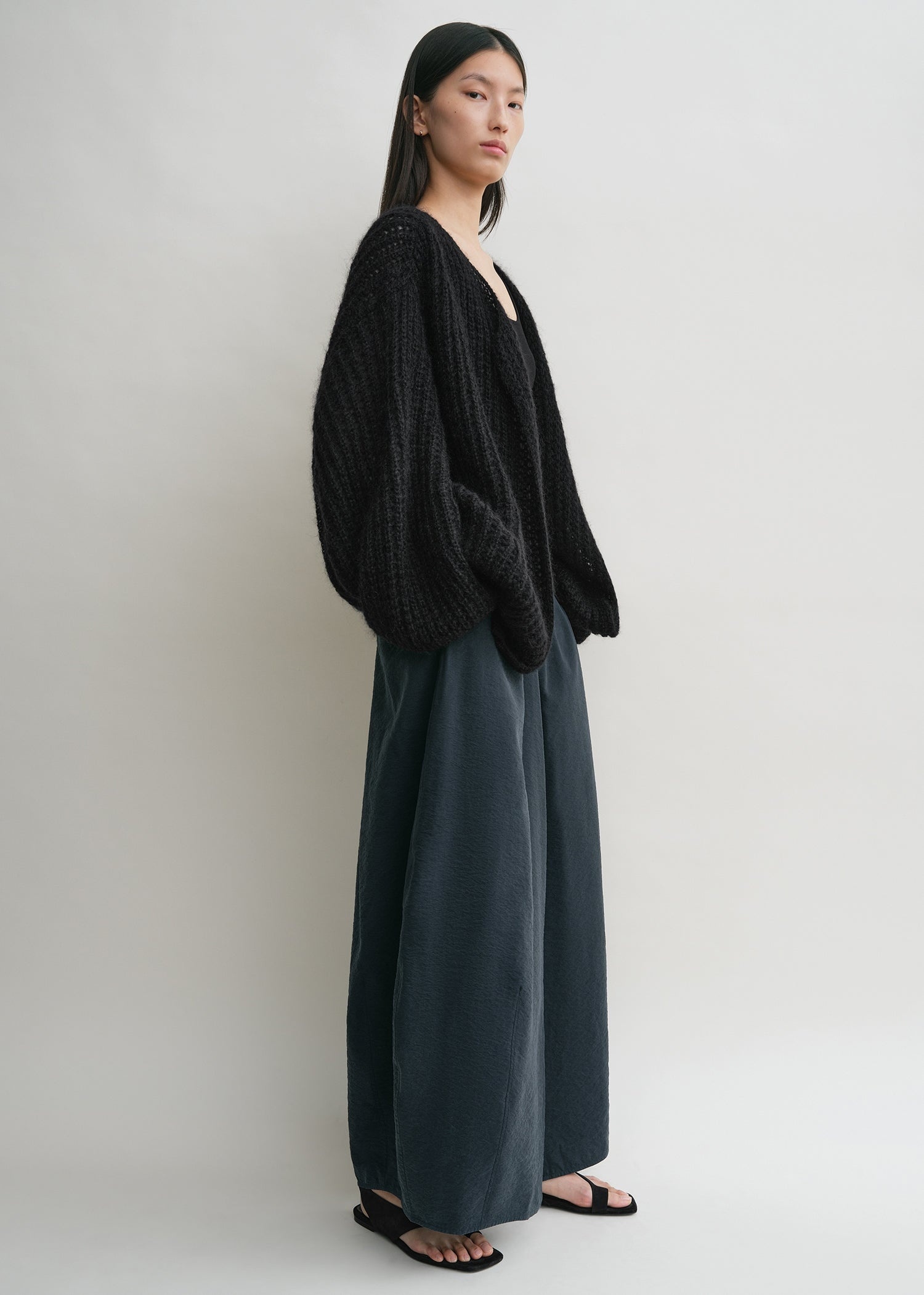 Puffed cardigan black - 3