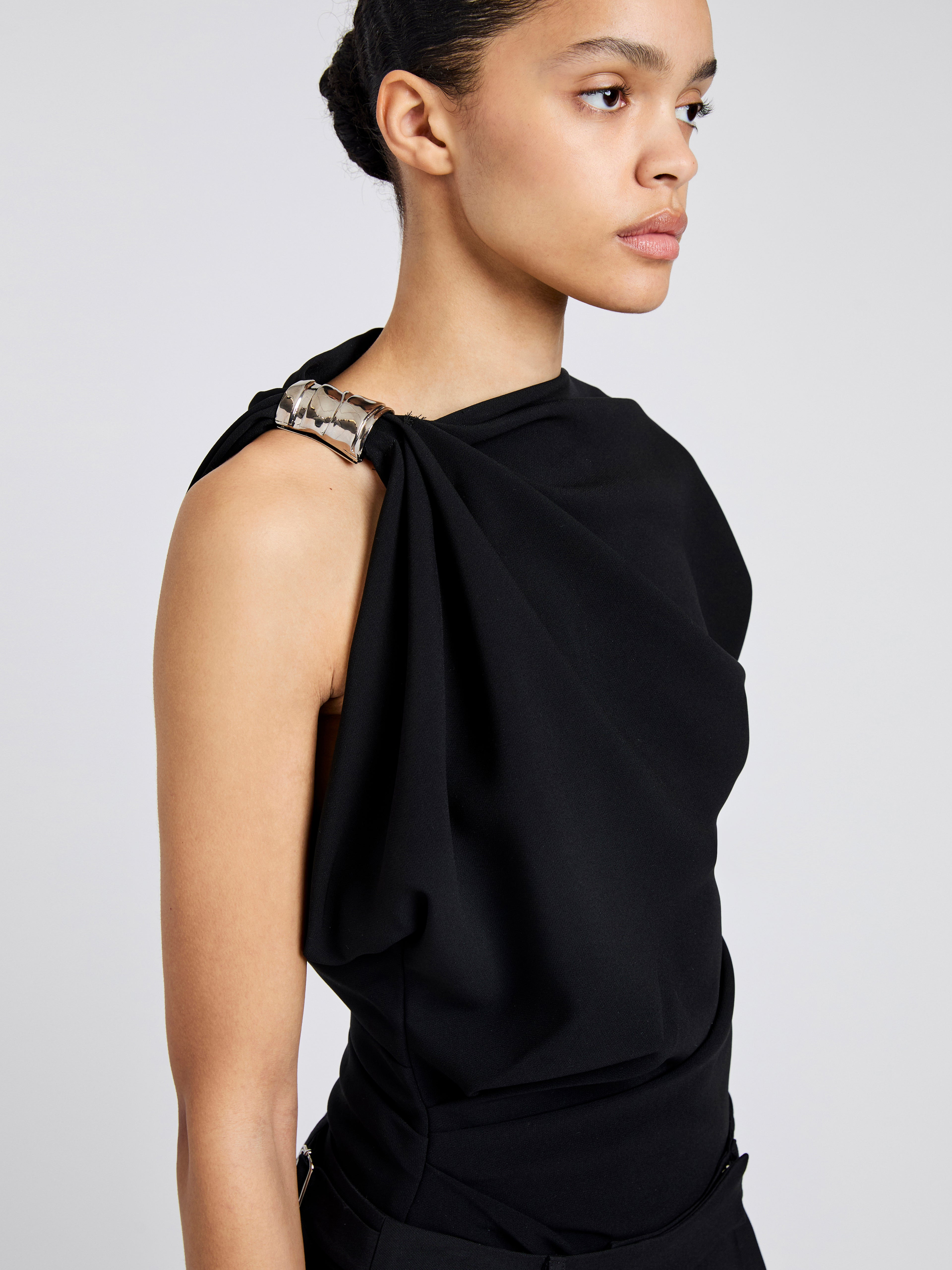 Malika Top in Matte Double Crepe - 6