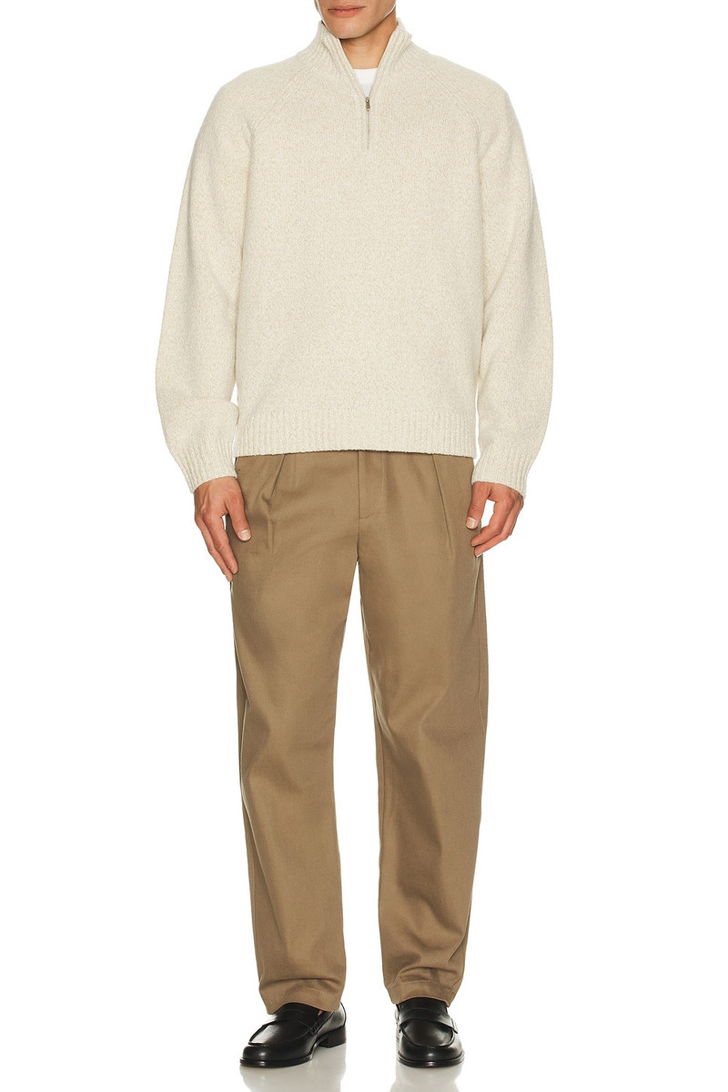 Theory Quarter Zip Soft Twist Sweater outlook