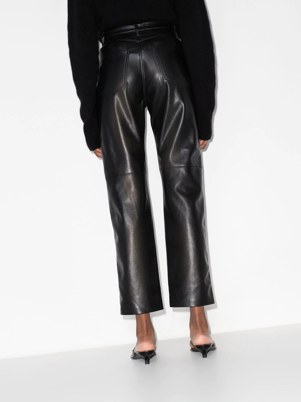 cropped flared trousers - 3