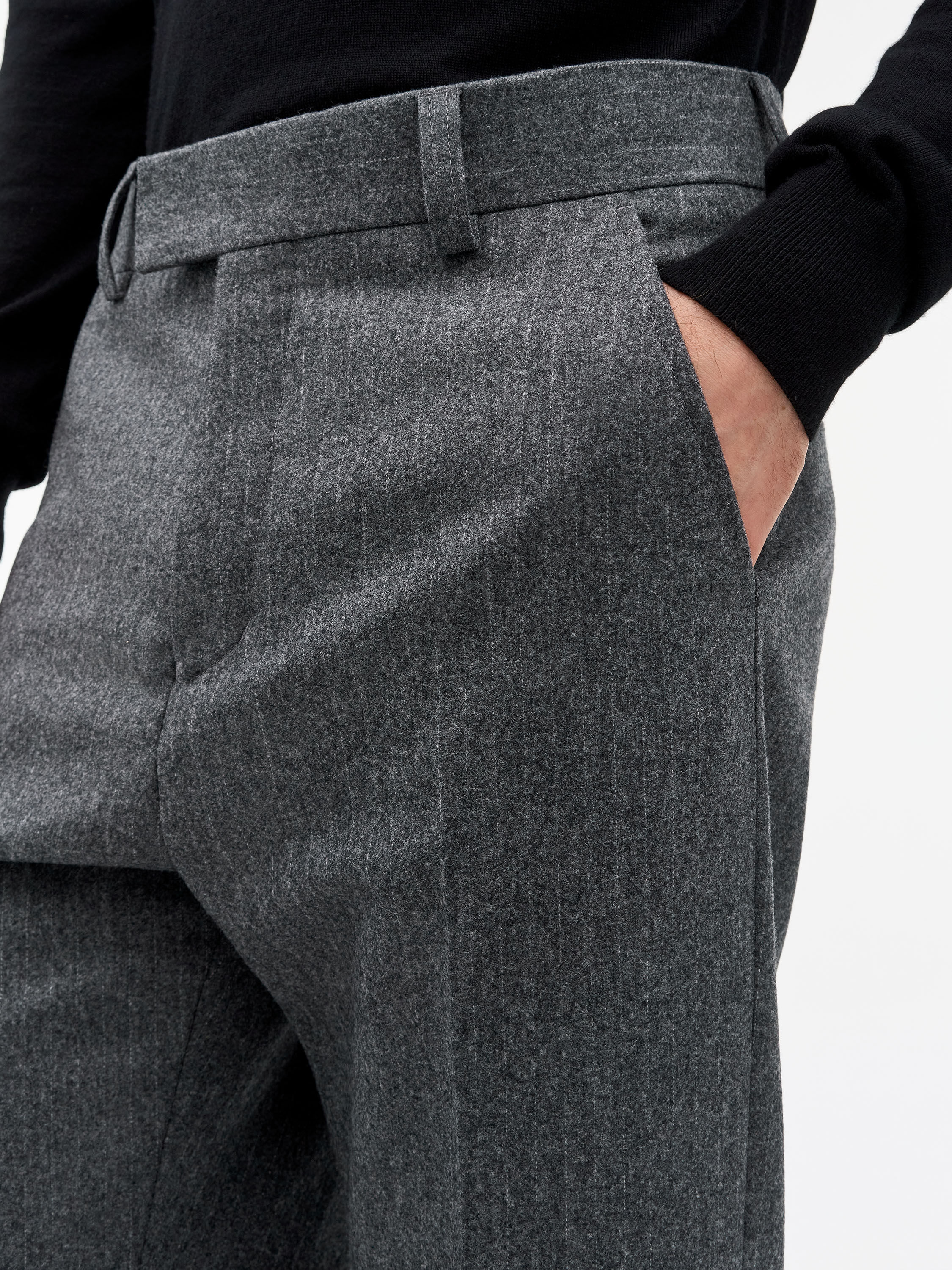 Tommie Pinstripe Wool Trousers - 5